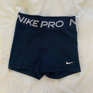 Navy blue Nike pro spandex